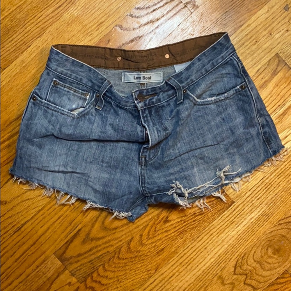 Vintage Distressed Levi’s Cutoff Denim Short